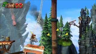 Donkey Kong Country: Tropical Freeze - 100% Walkthrough - 2-2 Mountain Mania (Puzzle and KONG)