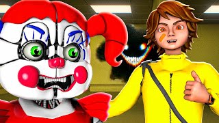 ESCAPE THE BACKROOMS with Circus Baby and Gregory