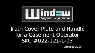 Truth Cover Plate and Handle Casement Operator #022-121-1-03