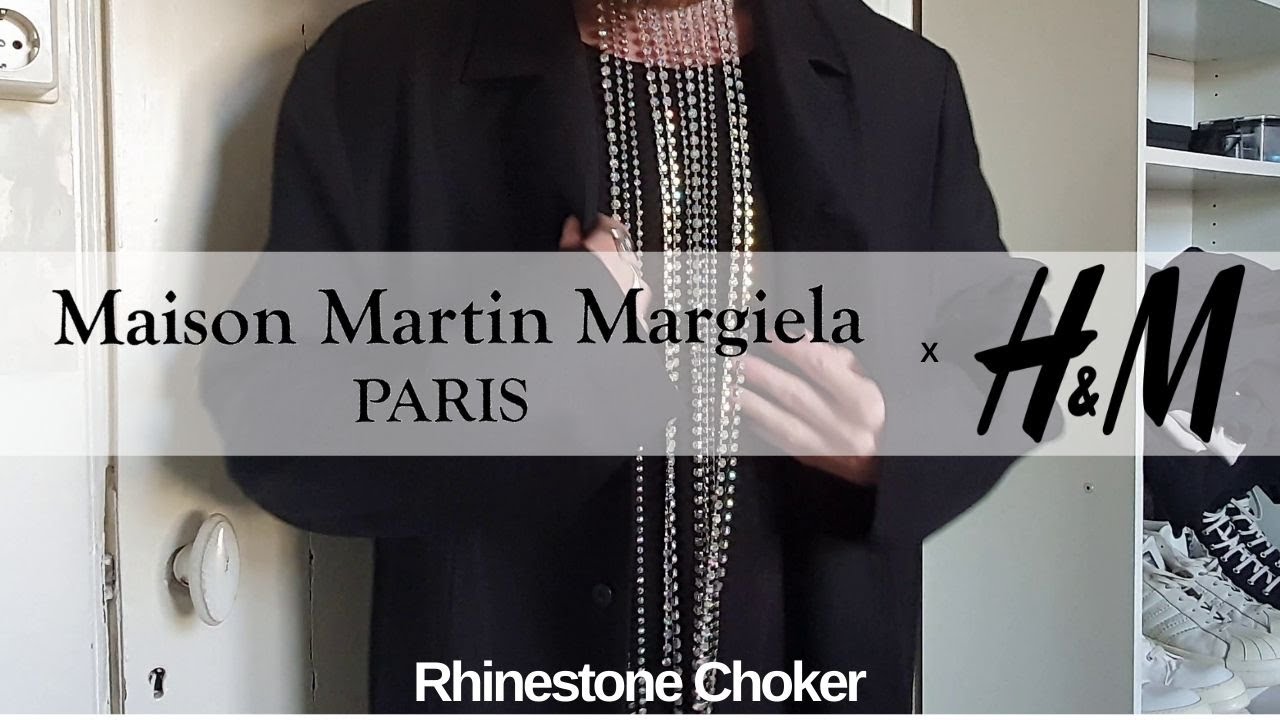 Margiela for H&M: Rhinestone Choker - YouTube