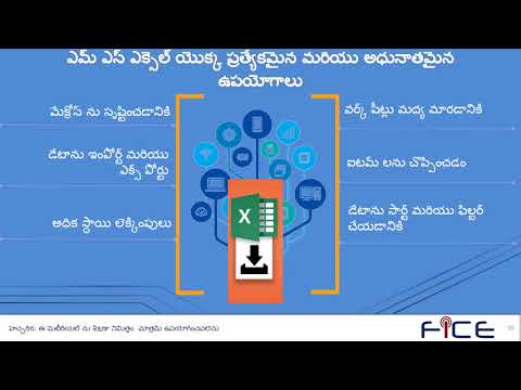 Digital literacy - MSexcel training in Telugu
