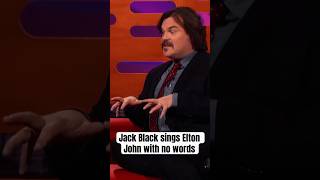 Jack black sings Elton John song with NO words #music #jackblack #eltonjohn #shorts