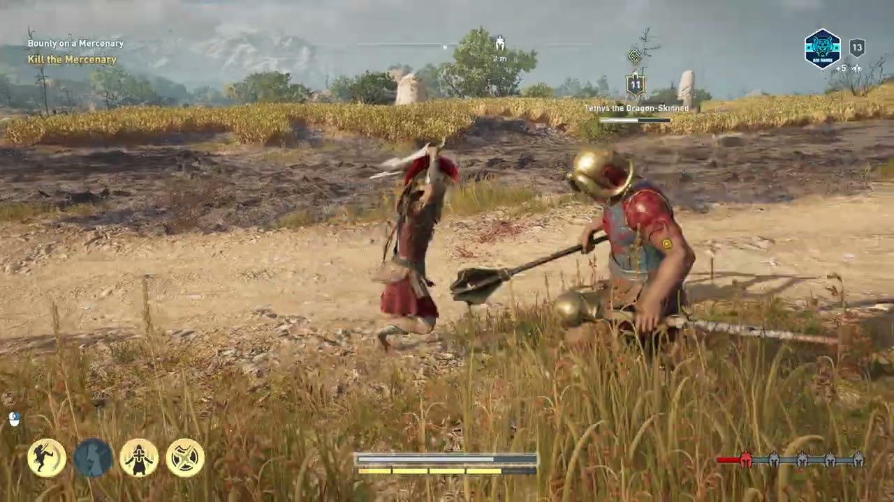 Tethys the Dragon Skinned Tier 9 Mercenary - Rare Atlantean Mace - Assassin's Creed Odyssey