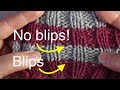 Avoiding Color Blips When Knitting Stripes HD version