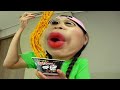 Compare - Mukbang Fire Spicy Noodle Tteokbokki 불닭볶음면 떡볶이 TV DONA ANIMATION