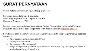 Mengisi surat pernyataan Shopee hanya lewat HP Tanpa laptop, print, scan🙅‍♂️ #akunshopee #shopee