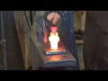 Forging simple hardies for the blacksmith shop - tool making