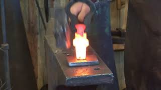 Forging simple hardies for the blacksmith shop  tool making