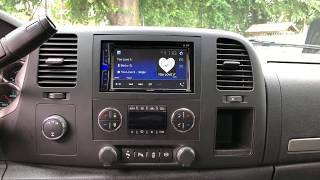 Chevy Silverado 2012 3500 Aftermarket Pioneer Radio.