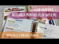 GOAL PLANNING + NOVEMBER MONTHLY PLAN WITH ME | ft. mäksēlife planner & caress press