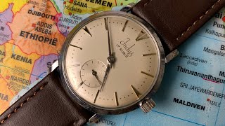 A Beautiful Handmade German Strap For A Vintage Indus Watch | Rios 1931 Toscana Mocha Calf Leather