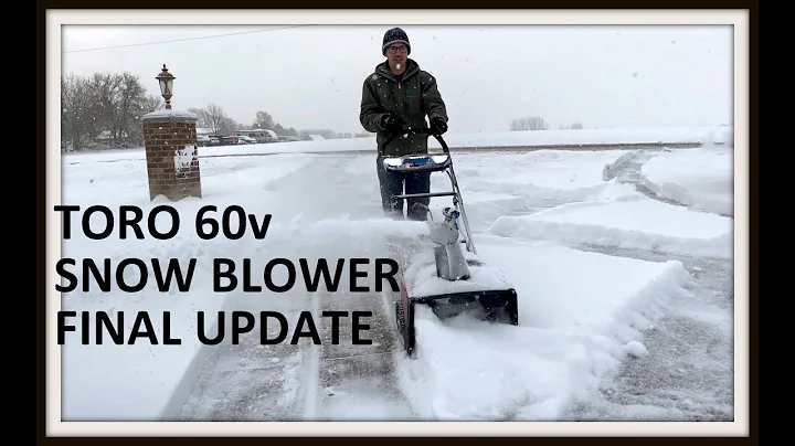 Toro 60V Snow blower final update after warranty repair