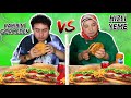 RAKİBİNİ GÖRMEDEN BURGER KİNG WHOPPER MENÜ HIZLI YEME CHALLENGE (FENA CEZALI)