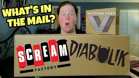 SCREAM FACTORY AND DIABOLIK 4K/BLU-RAY UNBOXING!!! Vestron Slipcovers! | What