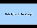 Data types in javascript #bca #javascript #coding #datatypesinjava