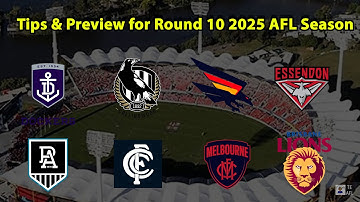 TIPS AFL Round 10 2025 Preview & Summary of Brownlow Votes after Round 9 Video #afl #aflfooty #sport