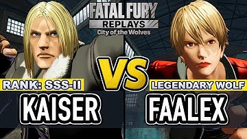 FF COTW ▰ KAISER (Terry) vs FAALEX (Rock) ▰ Fatal Fury CotW High Level Gameplay