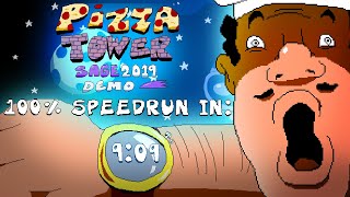 Pizza Tower SAGE  100% Speedrun (Mid 9m09s) [WR]