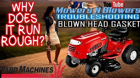 TROUBLESHOOTING 17.5HP BRIGGS OHV RUNS ROUGH CARBURETOR LAP VALVES SHEARED KEYWAY BLOWN HEAD GASKET