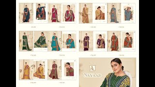 Alok Suit Nayaab Pure Wool Pashmina Digital Print Dress materials||Latest Design of Winter Suit 2021 screenshot 5