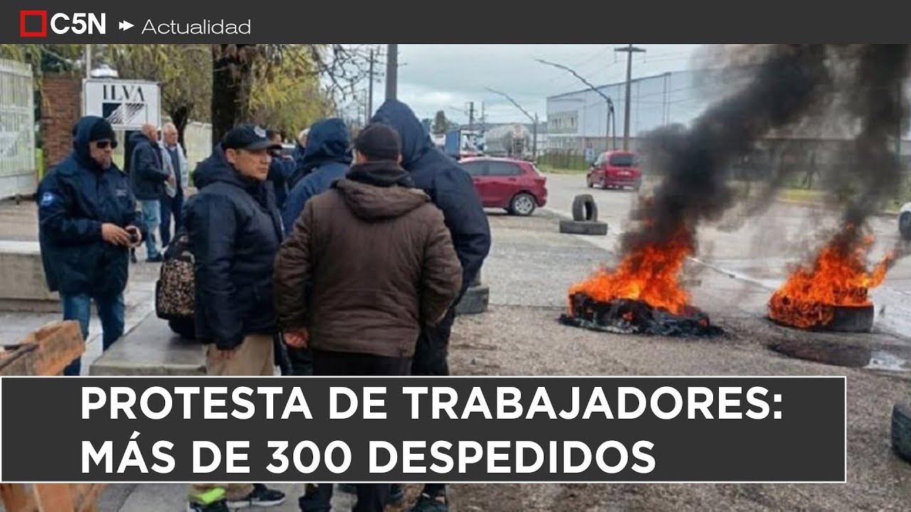 PROTESTA y RECLAMO en PILAR: MÁS de 300 TRABAJADORES de una FÁBRAS