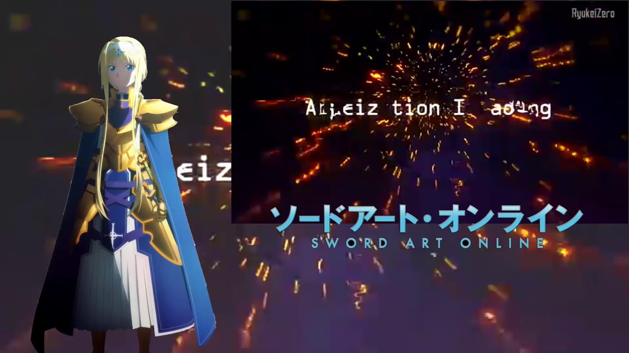Sword Art Online Alicization War Of Underworld Opening