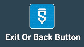How To Add Back Or Exit Button In SketchWare Hindi
