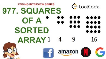 Squares of a Sorted Array | Leetcode 977 | Amazon Google Facebook interview question
