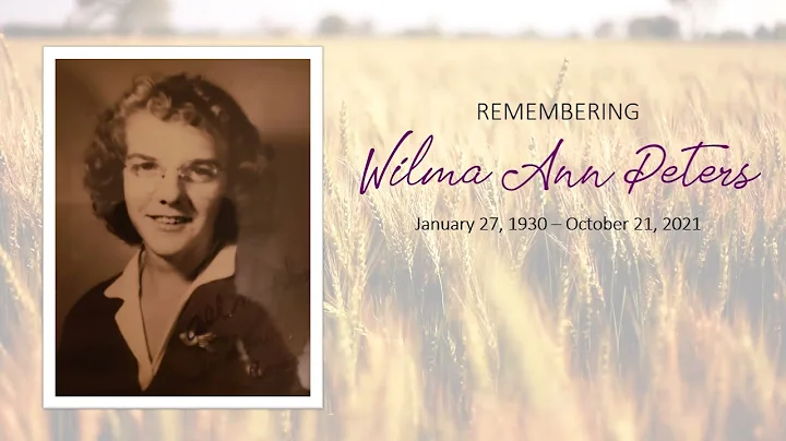 Wilma Peters Memorial Video