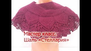 Мастер класс.Шаль фишю "Stellaria" спицами. Начало шали. Мастер класс.Шаль фишю "Stellaria" спицами. Начало шали.