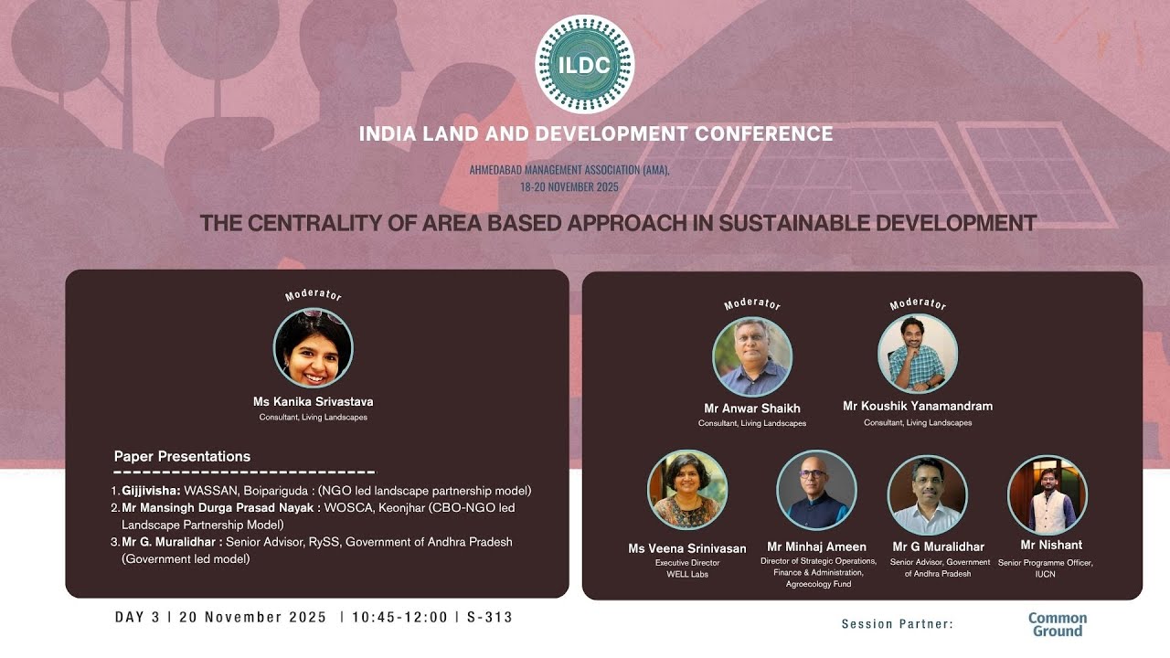 S-313 | The Centrality of Area Based Approach in Sustainable ...