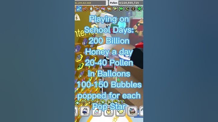 Farming on School Days vs Weekends (As a Blue Hive) | Bee Swarm Simulator