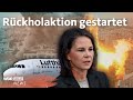 Krieg in Israel: Auswärtiges Amt fliegt Deutsche in Sicherheit | WDR Aktuelle Stunde
