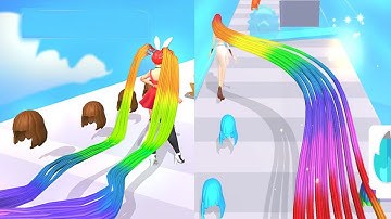 Hair Challenge | 👸🥒🍔 All Levels Gameplay Trailer Android,ios New Game|shorts