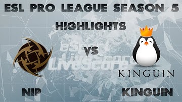 NIP vs KINGUIN de_train @ ESL Pro League Season 5 EU Highlights