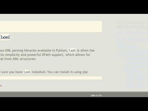 Parsing Complex XML in Python: A Complete Guide to Using lxml