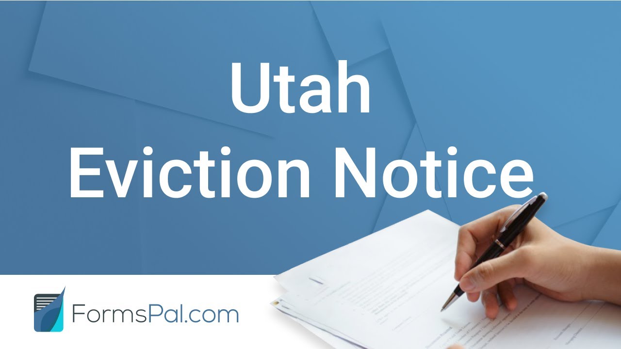 Utah Eviction Notice GUIDE YouTube