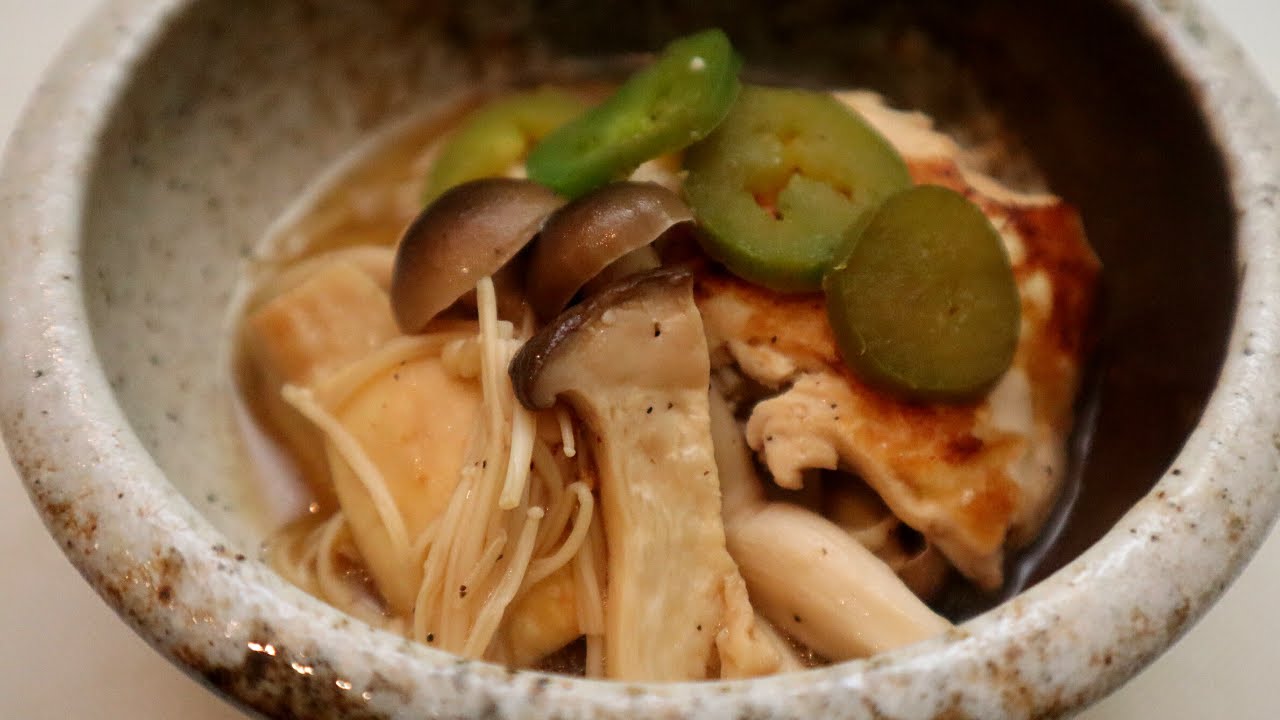 HOW TO MAKE FOIL GRILL TOFU AND MUSHROOMS(JAPANESE APPETIZER )/Easy