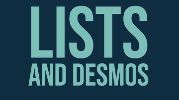 Sliders and Lists on Desmos