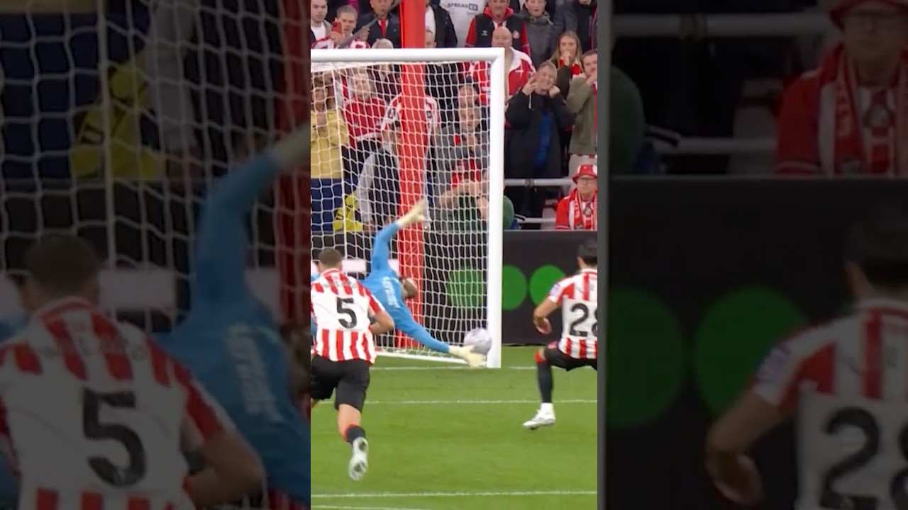 DAVID RAYA PENALTY SAVE VS SUNDERLAND