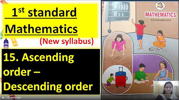 15 Ascending order Descending order class 1st Maths chapter 15 New Syllabus MH Board