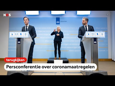 LIVE: Persconferentie over coronamaatregelen