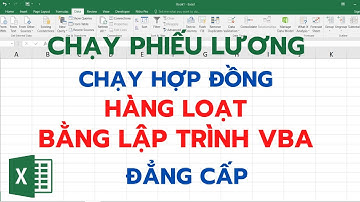In phiếu lương hàng loạt trong Excel | Lập trình VBA trong Excel