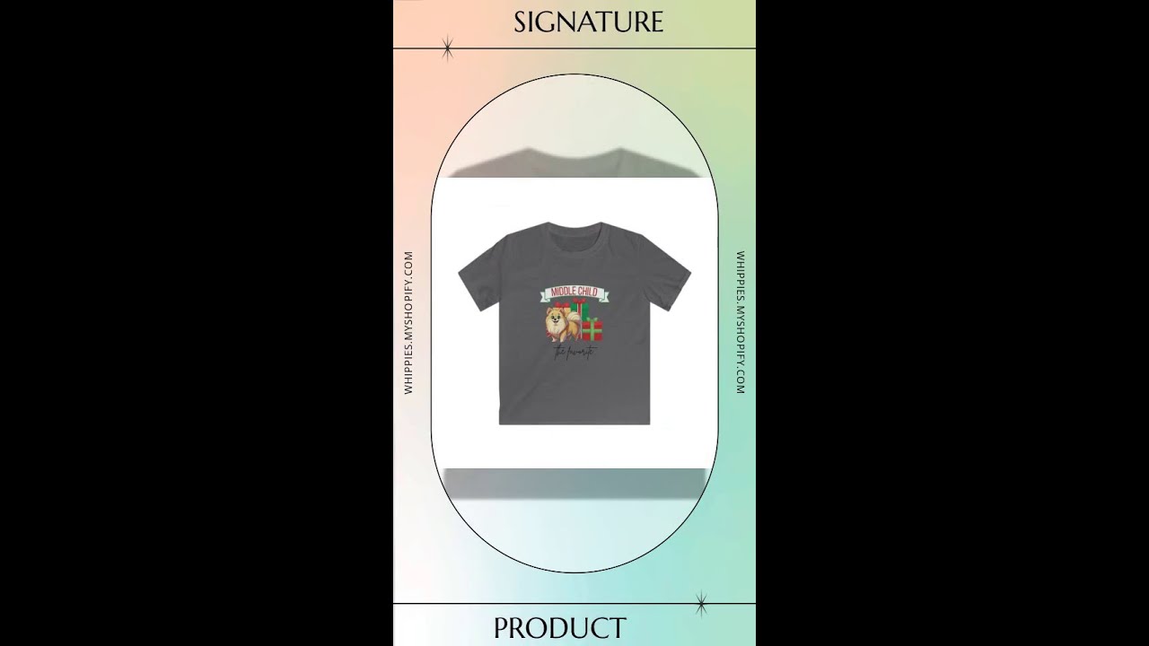 Middle Child, The Favorite 🎁🐶 Pomeranian - Kids' Tee! 🎁👑