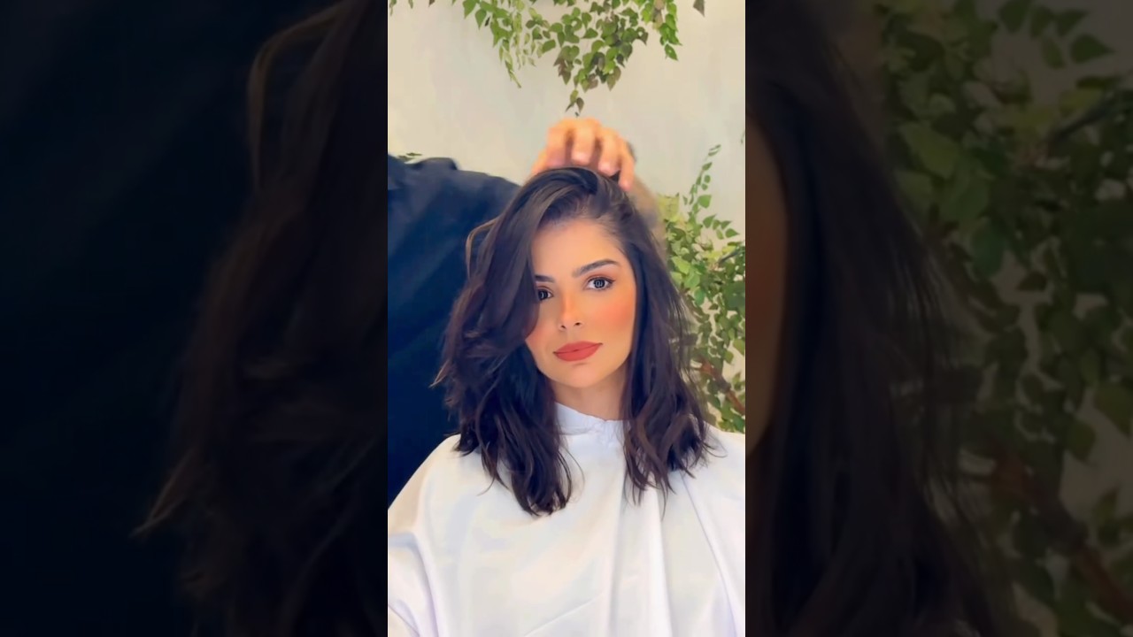 Gorgeous Hair Transformation long To Short Haircut #trendy#shoulder#length#hair#texture#faceframing