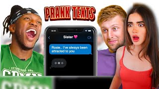 Rose Reacts to SIDEMEN PRANK TEXT ROULETTE!