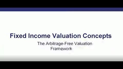 CFA EXAMl Topic Review 44 The Arbitrage Free Valuation Framework