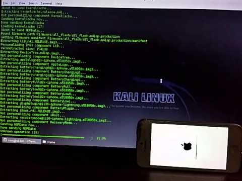 Hacking iPhone 6s (iOS8 / iOS9) in 5 min with Kali and Goliath ...