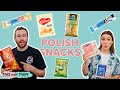 British people try Polish snacks!