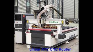 Linear 8-12 tools ATC CNC Router cutting machine, auto tools changer wood cnc router 1325 1530